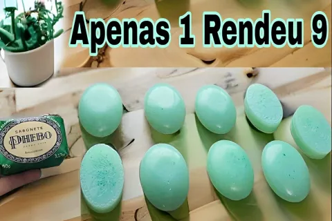 1 sabonete Phebo rendeu 9 unidades de sabonete caseiro cheir