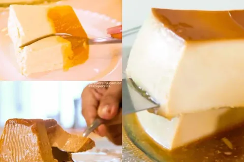 3 receitas rápidas de pudim cremoso para servir em festa de 