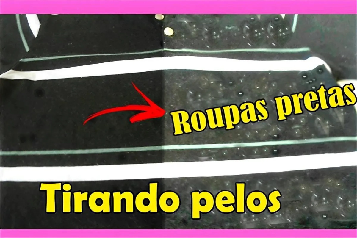 4 maneiras de tirar pelos de roupas pretas usando utensílios
