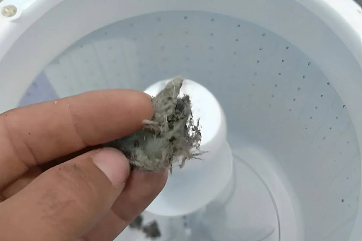 Acabe com os fiapos de roupa da sua máquina de lavar com um
