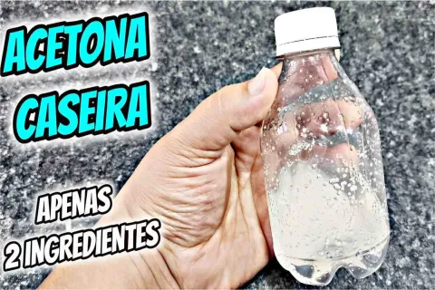 Acetona caseira feita com apenas 2 ingredientes que você tem