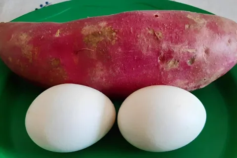 Agora eu só como esse lanche de batata-doce antes do treino