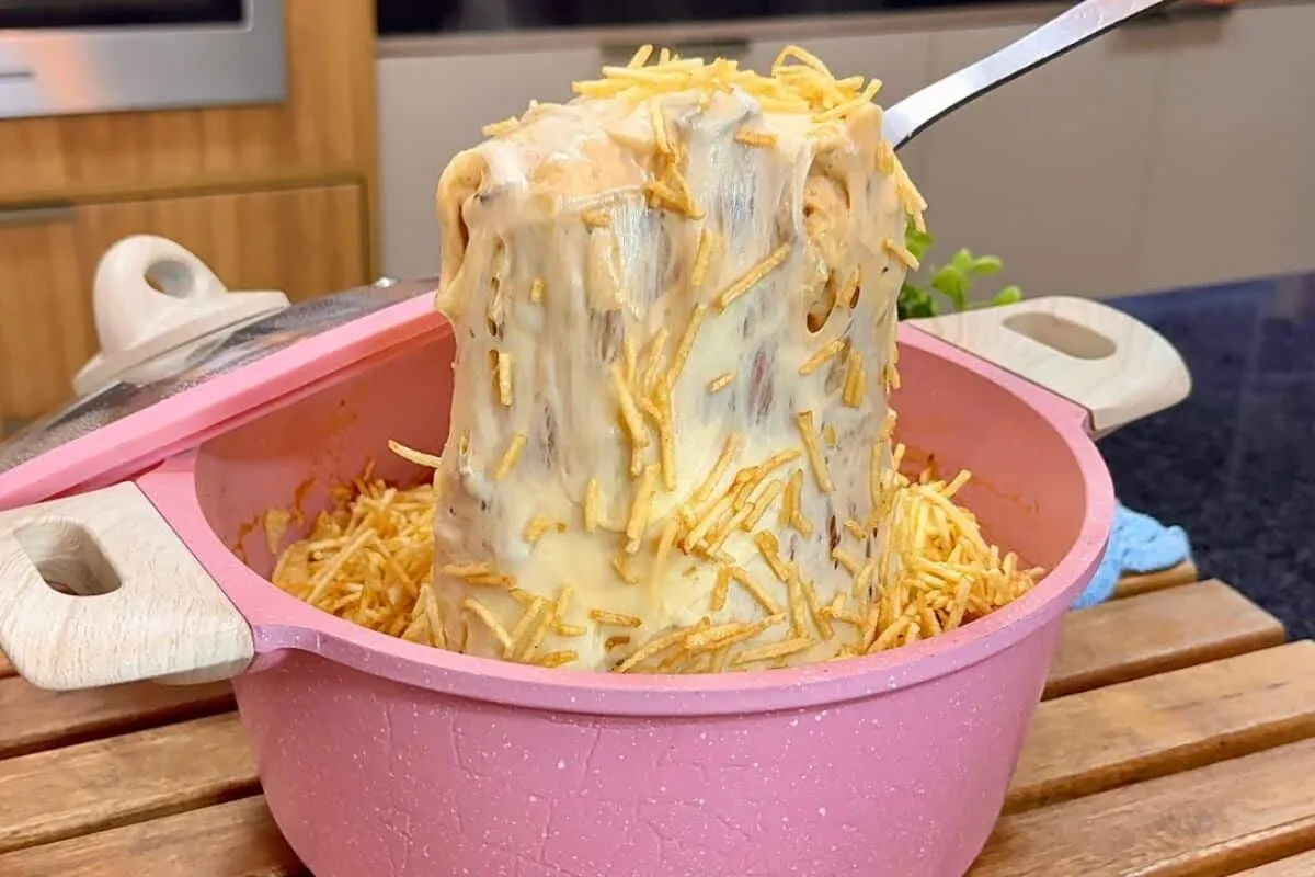 Almoço cremoso e recheado: este prato mega cremoso e rechead