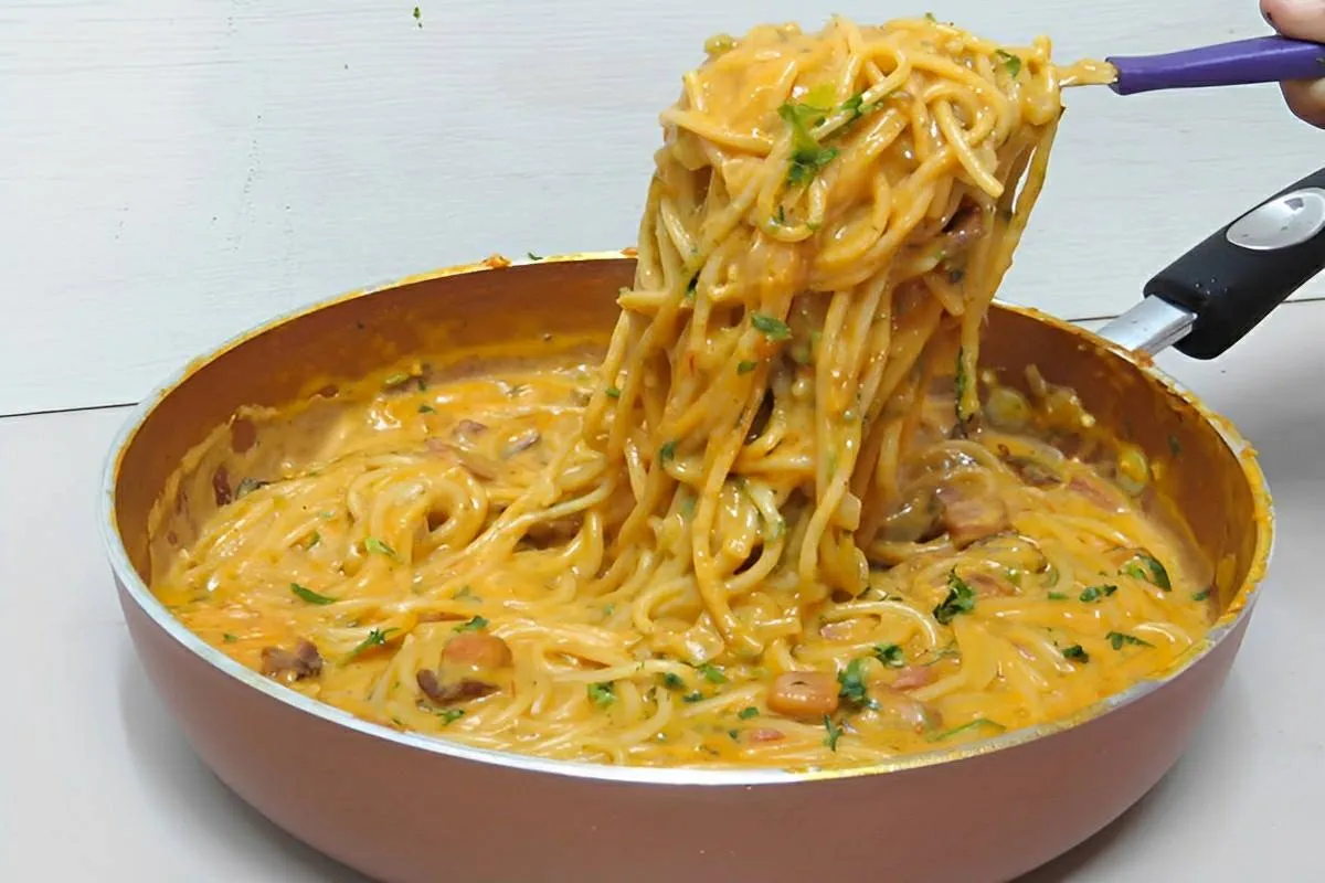 Almoço rápido completo em uma panela só um macarrão maravilh