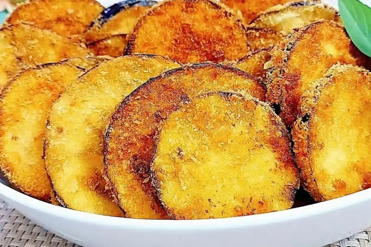 Aprendi a fazer berinjela empanada sequinha e crocante que n