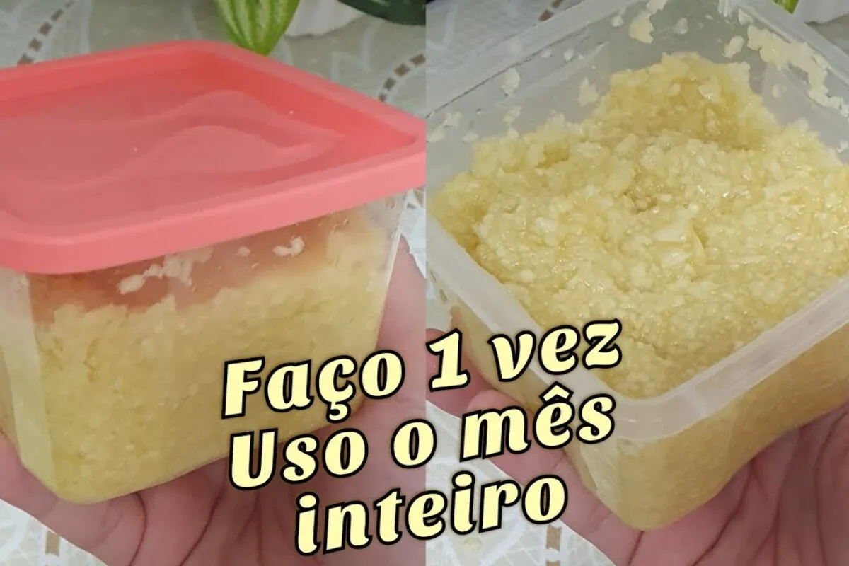Aprendi a fazer um tempero caseiro com alho que é ótimo e re