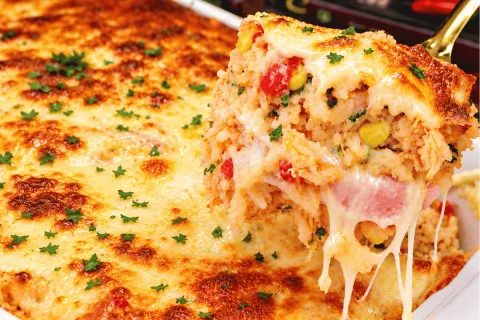 Arroz de forno completo cremoso e fácil, para você reaprovei