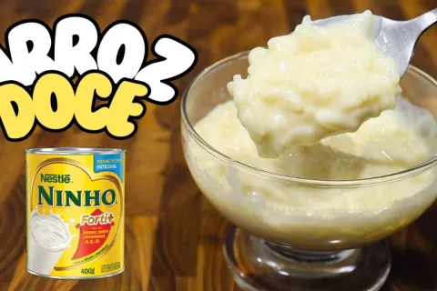Arroz doce de leite ninho, a receita mais cremosa e fácil de