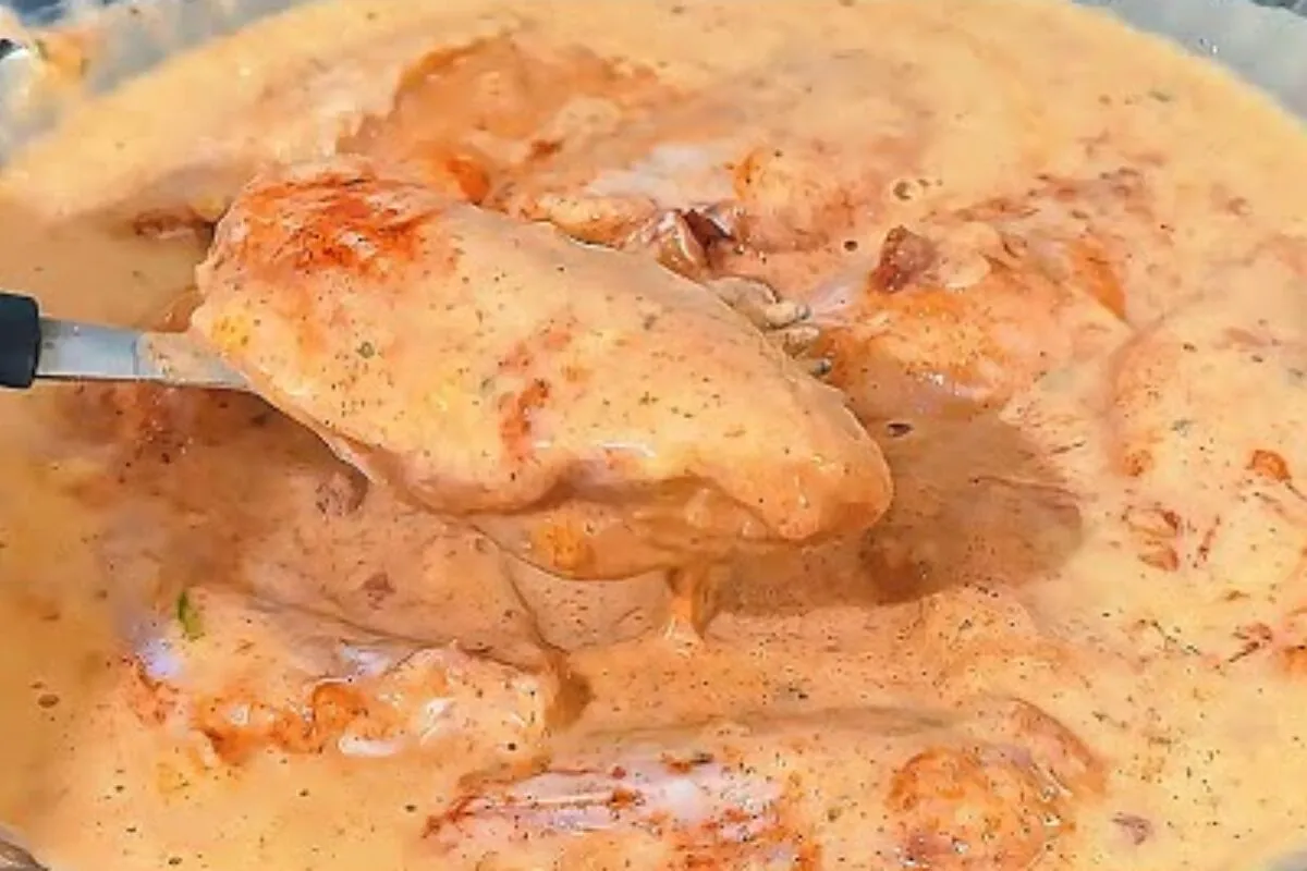 Asinha de frango crocante e empanada no creme, que fica tão