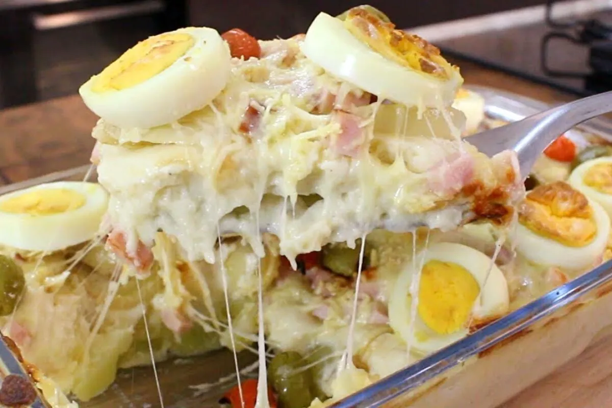 Batata portuguesa deliciosa para ser o prato principal do se