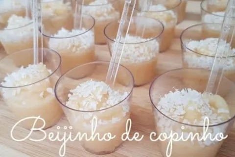Beijinho de copinho para servir no seu almoço de família ou 