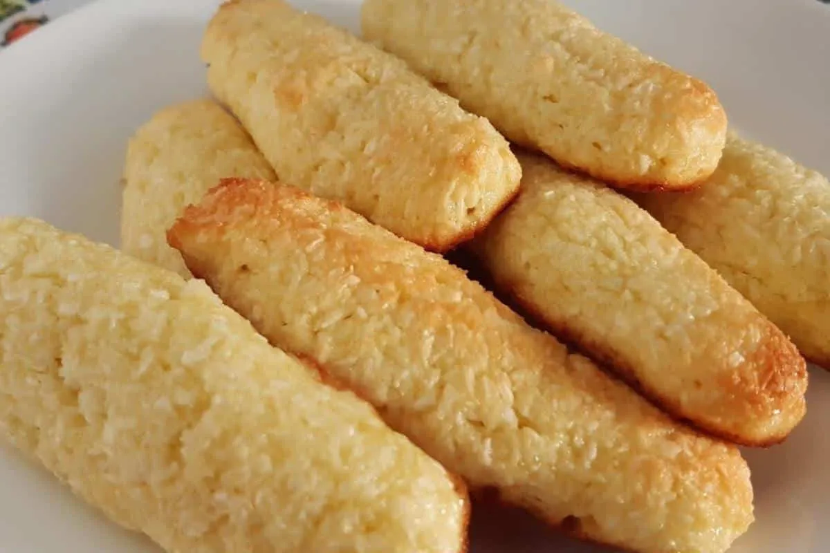 Biscoito de coco sem glúten ótimo para quem sofre de intoler