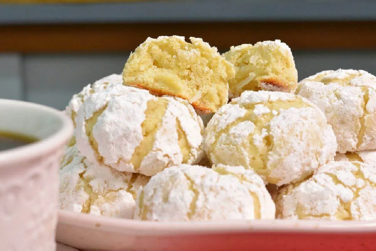 Biscoito de limão com coco uma novidade que todo mundo vai a