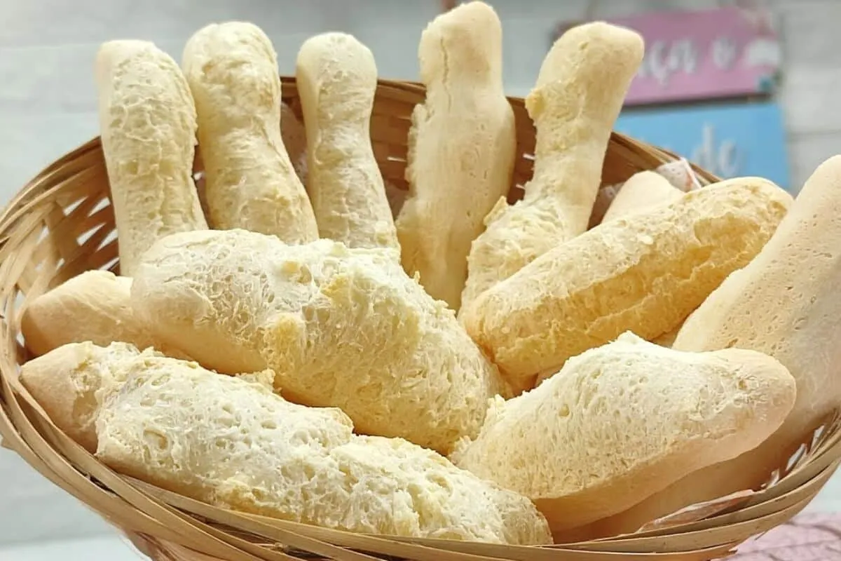 Biscoito de polvilho assado: com apenas 2 ingredientes eu fi