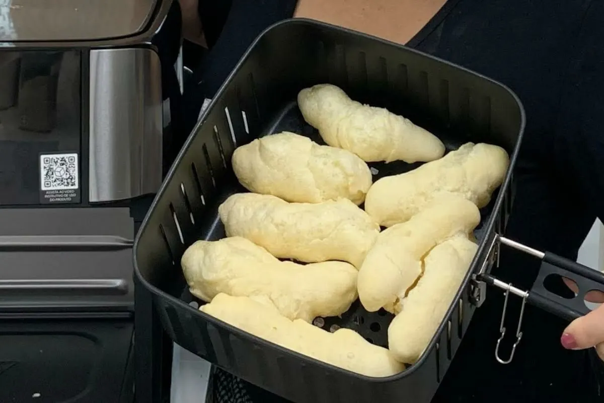 Biscoito de polvilho na air fryer não estoura nem suja seu f