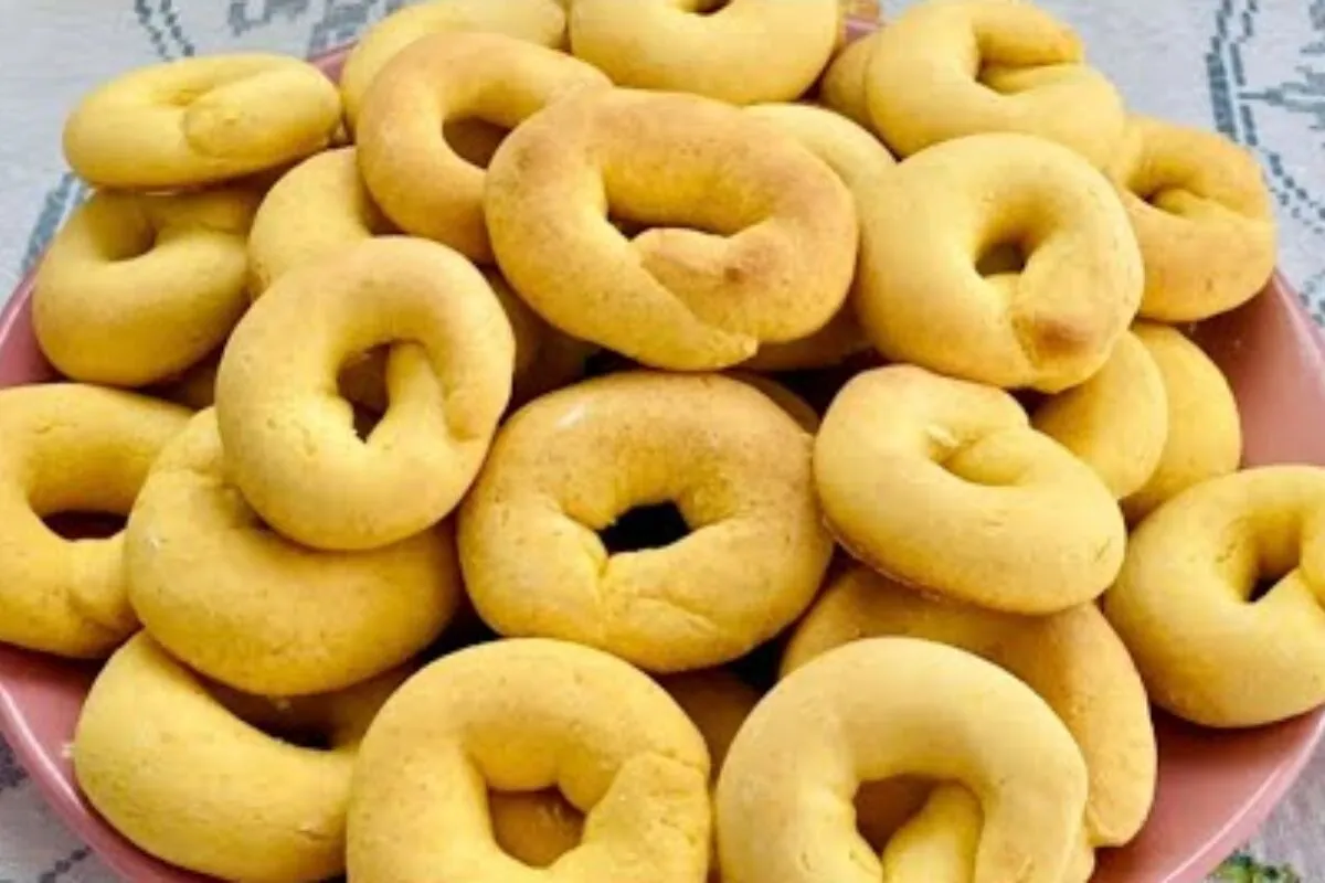 Bolacha de milho igual a da padaria crocante e saborosa, per
