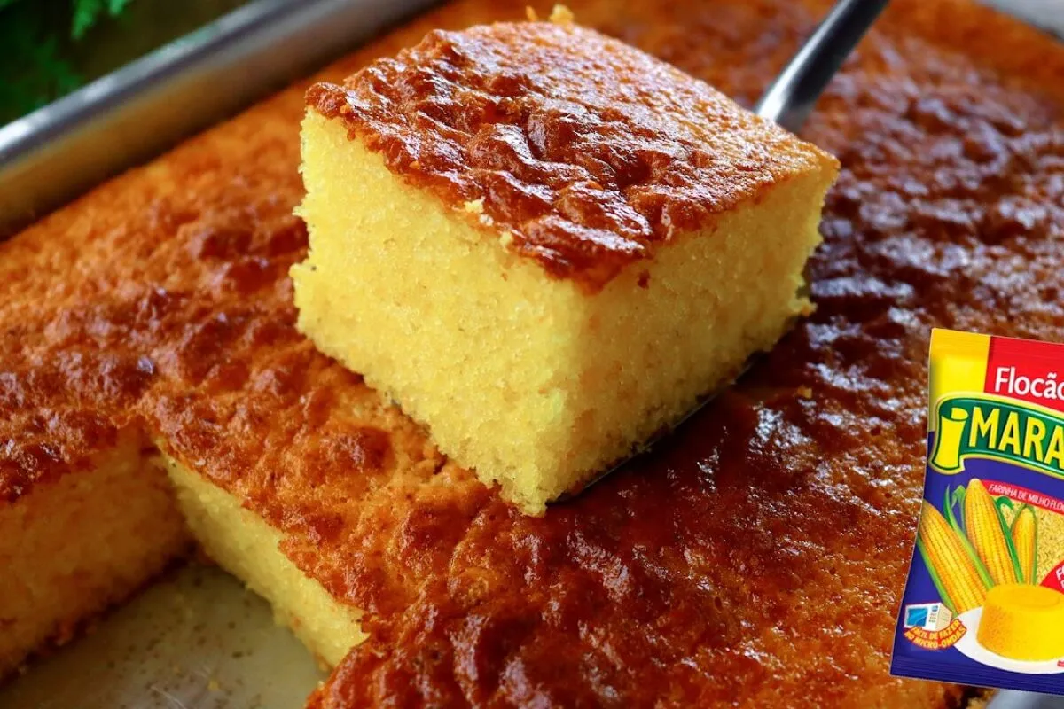 Bolo algodão de cuscuz fofo e macio, uma receita diferente e