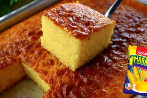 Bolo algodão de cuscuz fofo e macio, uma receita diferente e