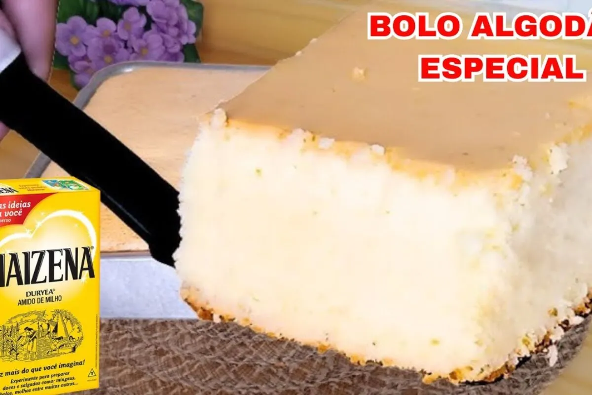 Bolo algodão sem trigo: que fica leve, não leva óleo e nem m
