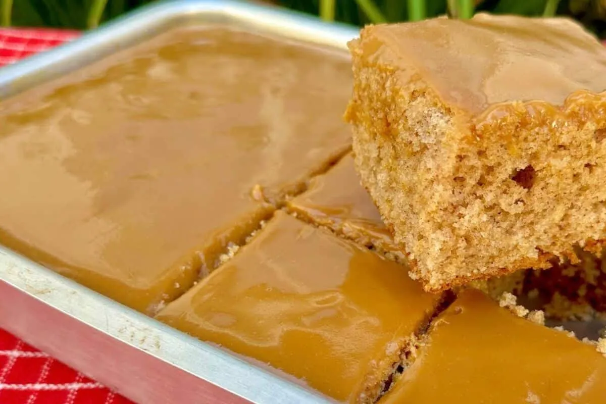 Bolo churros de doce de leite fofinho e com uma cobertura ir