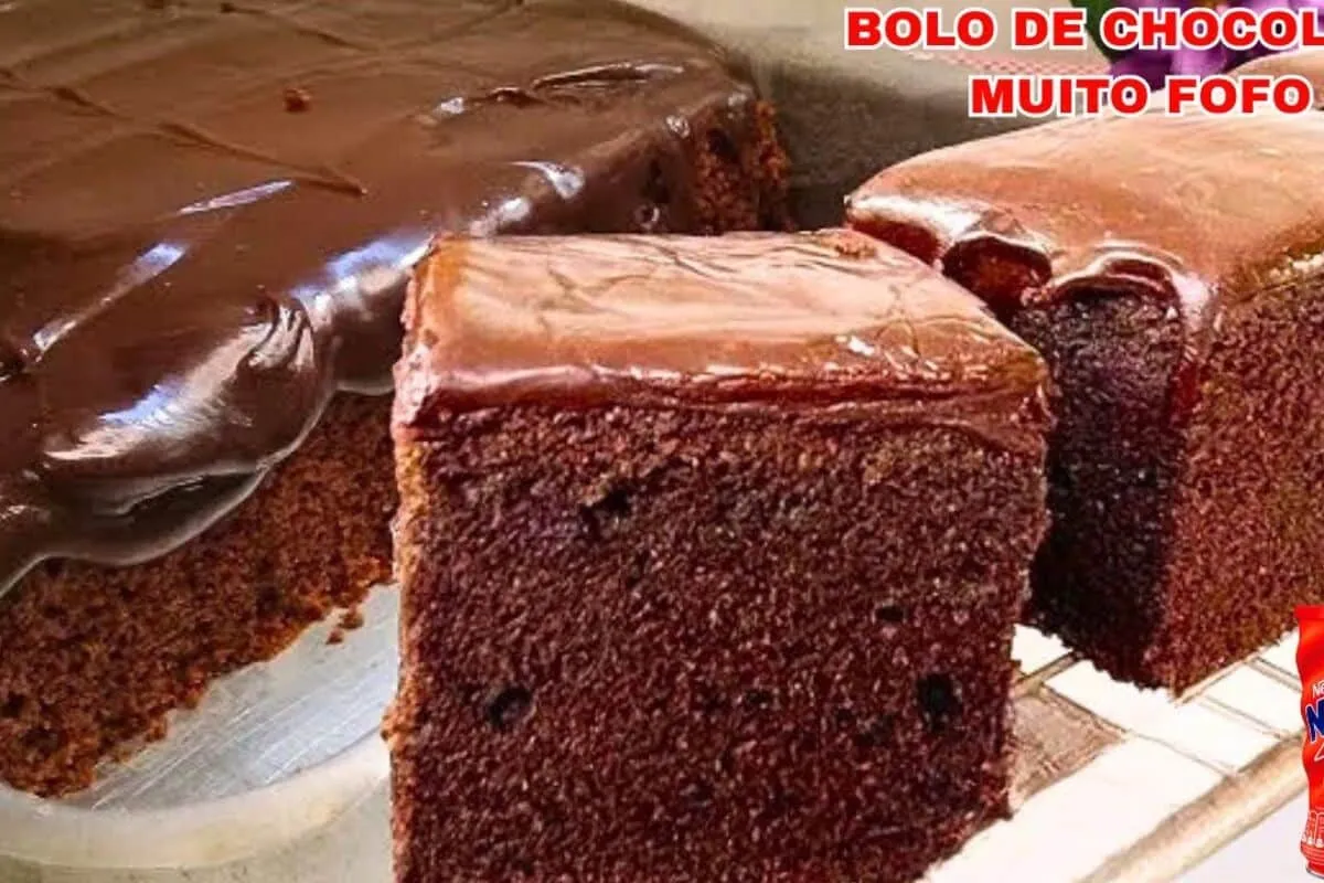 Bolo de chocolate fofinho, uma receita muito fácil e delicio