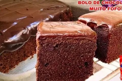 Bolo de chocolate fofinho, uma receita muito fácil e delicio