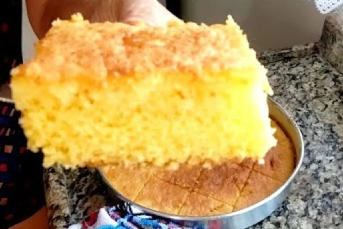 Bolo de fubá sem farinha, uma receita super simples de liqui