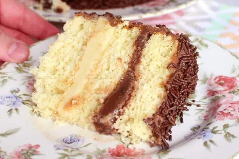 Bolo dois amores muito fácil de fazer, a combinação irresist