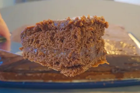 Bolo gelado de chocolate: com uma massa de liquidificador qu