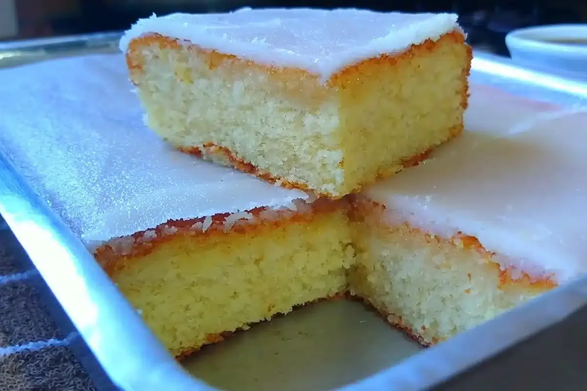 Bolo Maria Luiza feito de um jeito tradicional, bem macio e