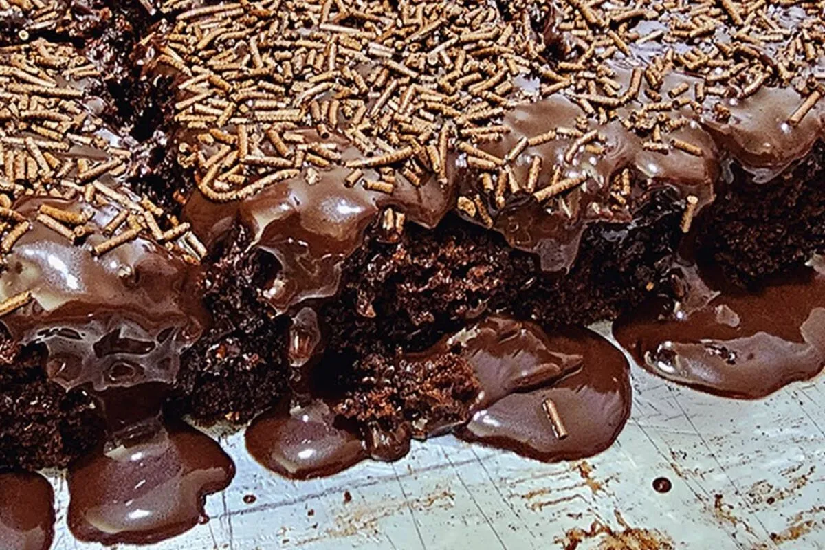 Bolo nega maluca de chocolate fofinho que derrete na boca e