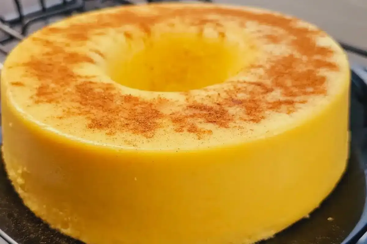 Bolo pamonha feito sem ovos e sem forno, uma delícia muito c