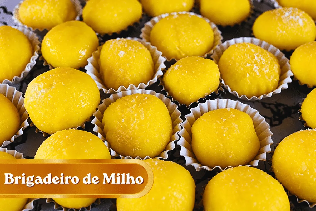 Brigadeiro de milho bem cremoso com gostinho caipira irresis