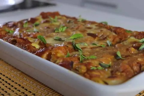 Canelone com massa de lasanha delicioso: sobrou massa? Trans