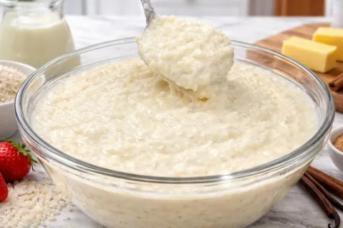 Canjica cremosa simples e muito gostosa, perfeita para servi