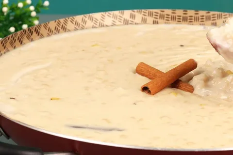 Canjica cremosa: uma gostosura com um caldo muito grosso fei