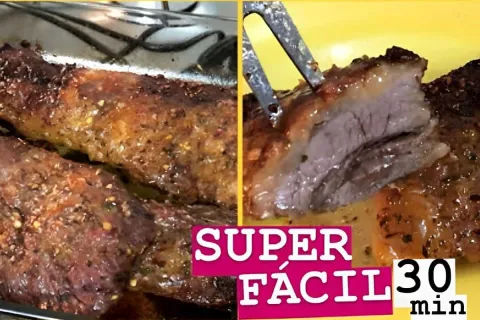 Carne assada no forno suculenta e bem temperada pronta em ap