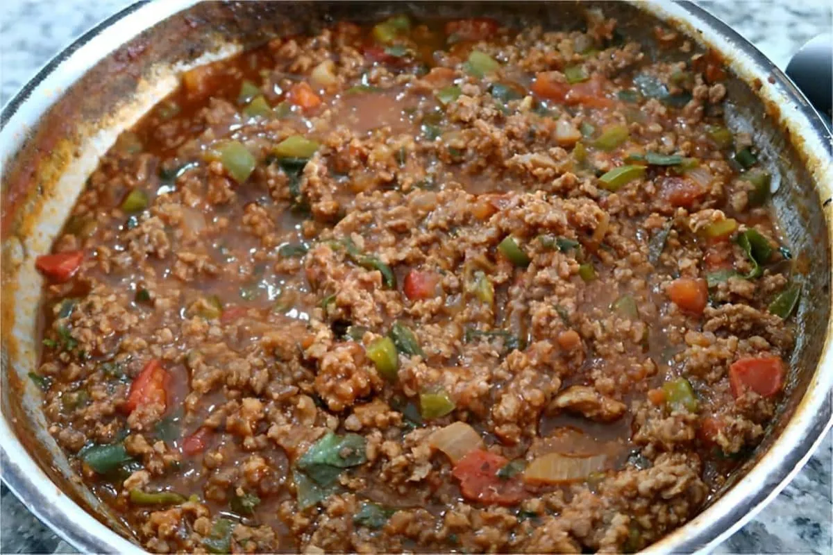 Carne moída fácil bem refogada perfeita pra comer com massas