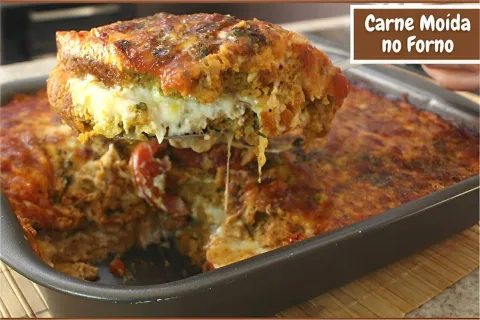 Carne moída recheada com muçarela uma receita simples e fáci