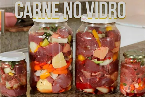 Carne no vidro um jeito fácil e delicioso de cozinhar e cons