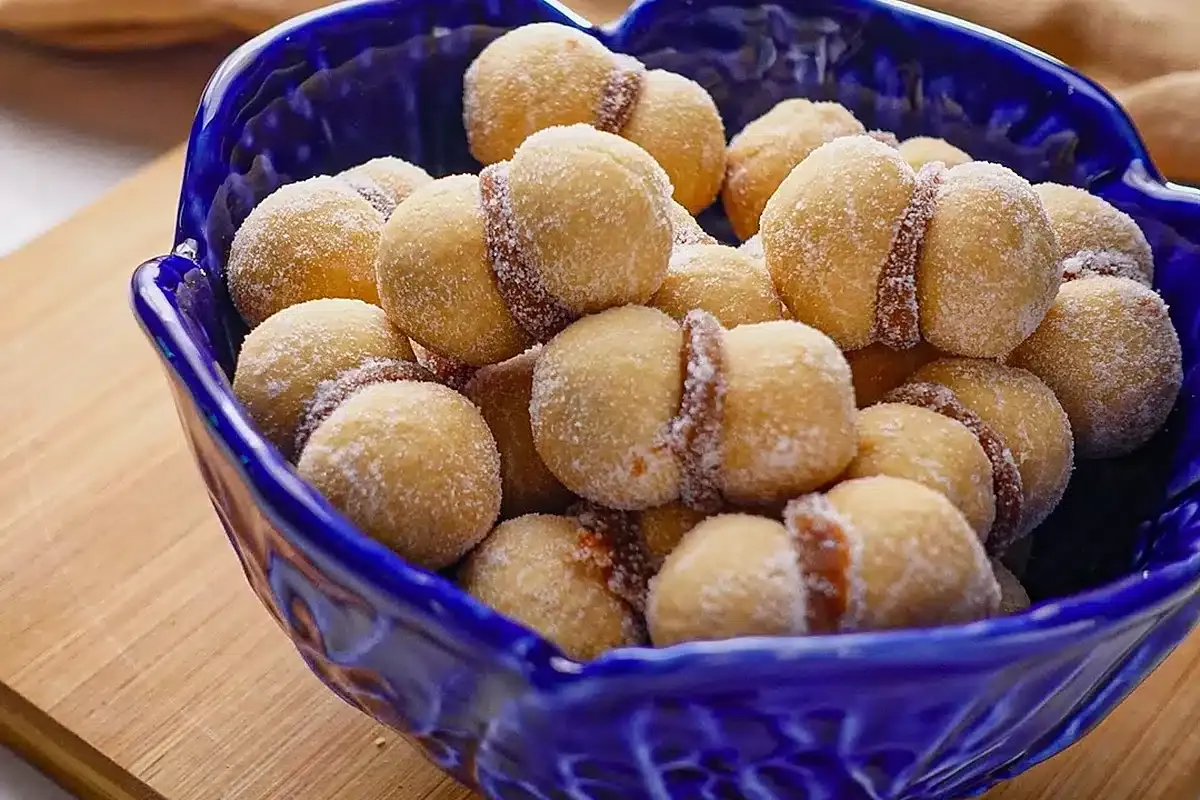 Casadinho de doce de leite amanteigado que derrete na boca,