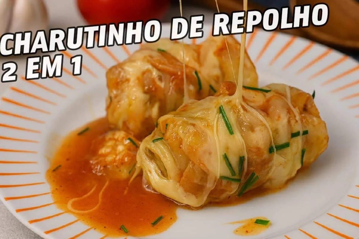 Charutinho de repolho 2 em 1 receita fácil e deliciosa para