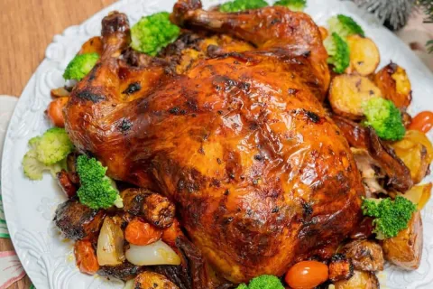 Chester de natal com um tempero delicioso que vai conquistar