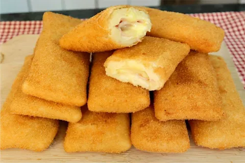 Cigarrete de presunto e queijo uma delícia bem simples e prá