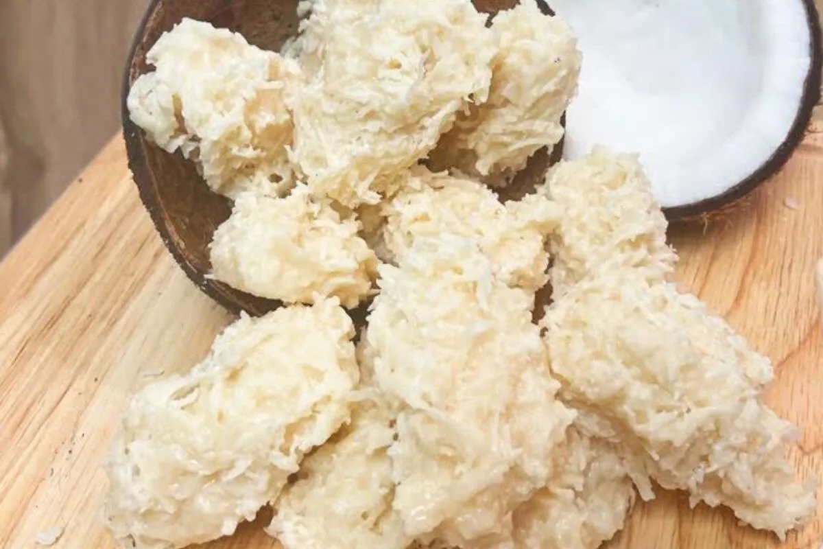 Cocada sem leite condensado que fica super suculenta e muito