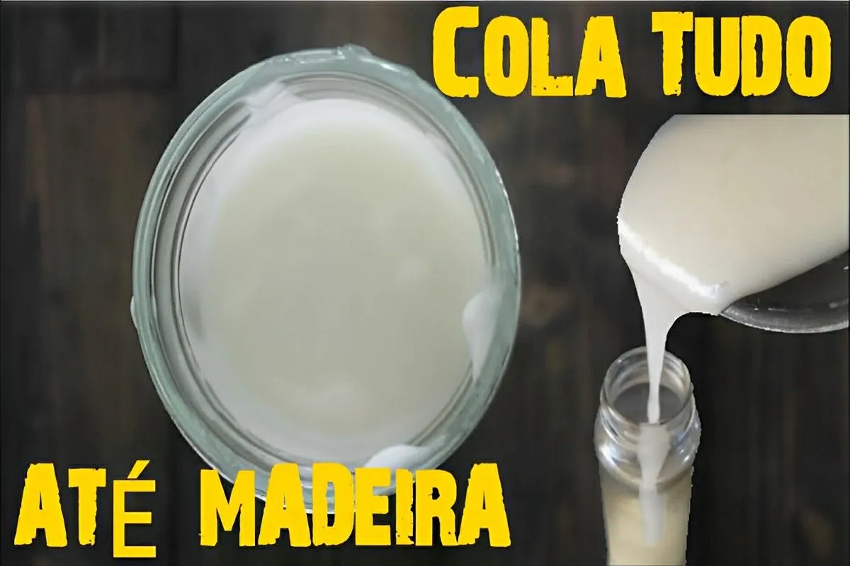 Cola caseira que cola tudo super resistente pra fazer gastan