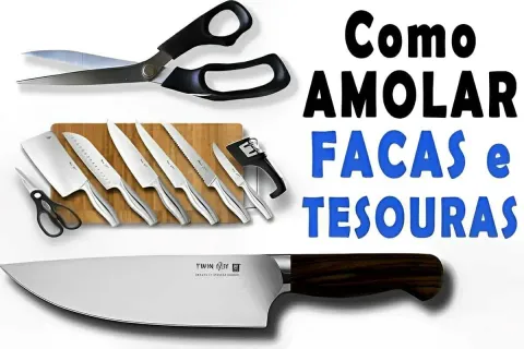 Como amolar facas e tesouras como um profissional sem sair d