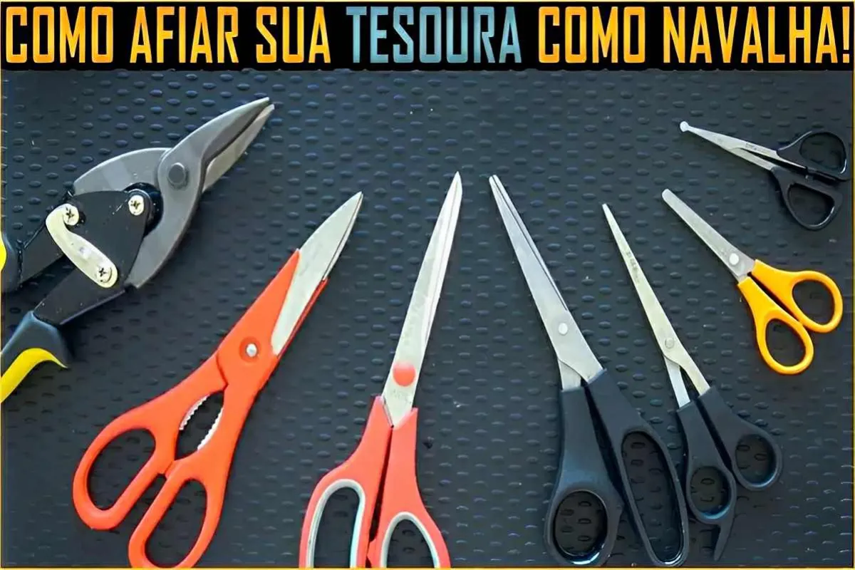 Como amolar tesouras de forma rápida e eficiente usando prod