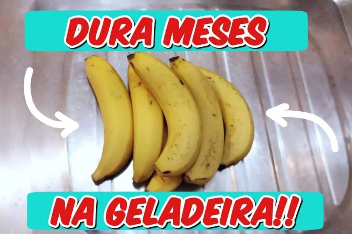 Como conservar banana madura na geladeira sem escurecer com