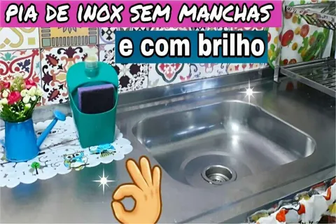 Como dar brilho em pia de inox usando produtos que você tem 